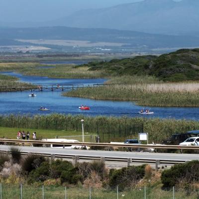 Lagoon With Canoes